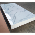 PVC UV Marble Stone Board - White Stone